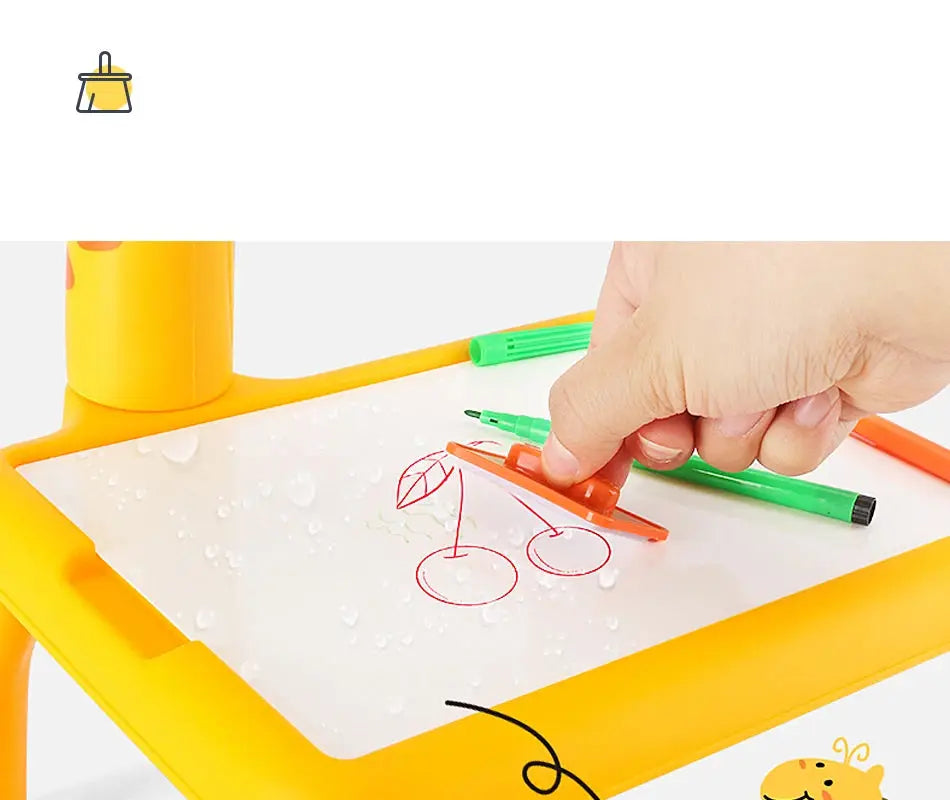 Kids LED Projector Drawing Table Toys Arts Crafts Educational Learning Little Artist Drawing Hub