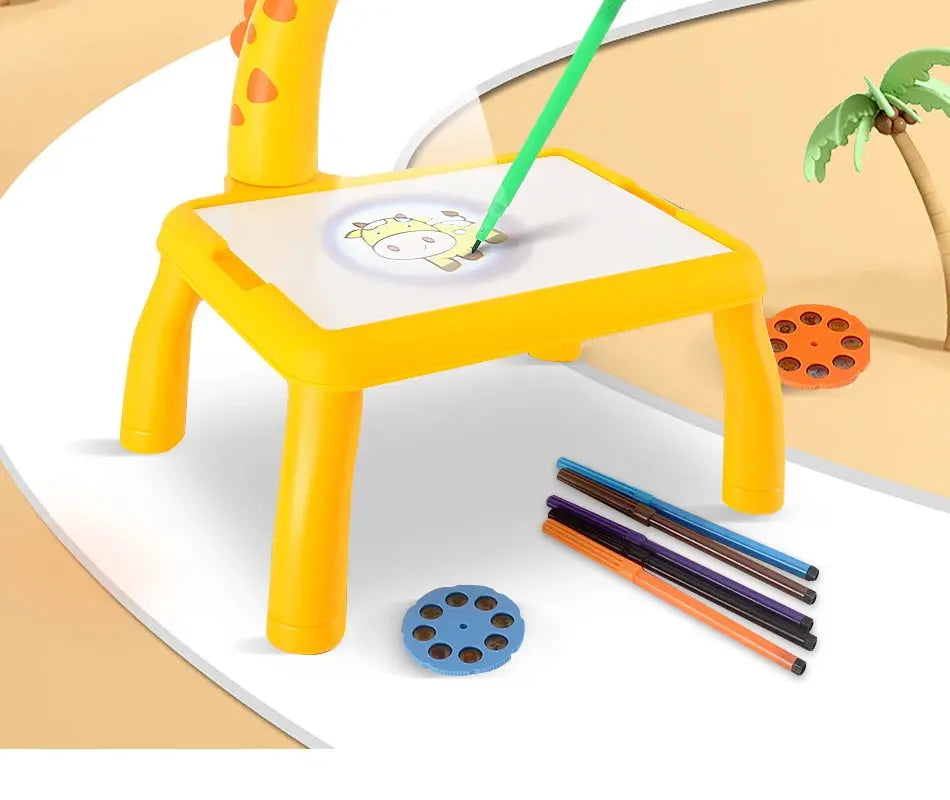 Kids LED Projector Drawing Table Toys Arts Crafts Educational Learning Little Artist Drawing Hub