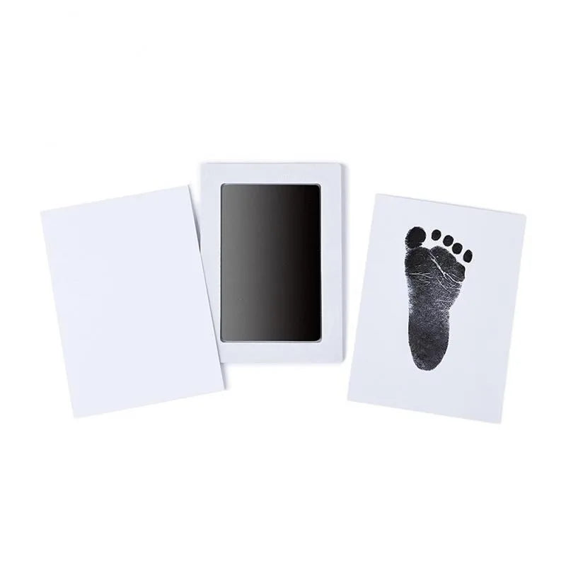 Newborn Baby DIY Hand And Footprint Kit Ink Pads Photo Frame Handprint Toddlers Souvenir Accessories Safe Clean Baby Shower Gift Little Artist Drawing Hub