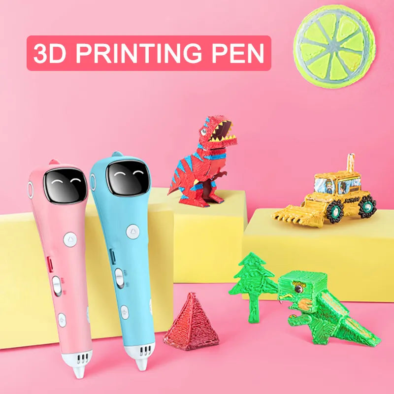 Wireless Children's 3D Drawing Pen for Kids With PCL Filament Little Artist Drawing Hub