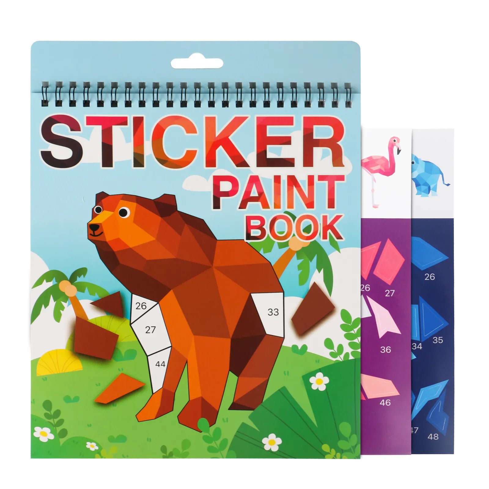 Sticker Books Crafts for Kids Sticker by Number Booklet Little Artist Drawing Hub